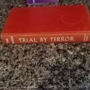 Vintage 1951 Red 'Trial by Terror' Hardcover Book By Paul Gallico